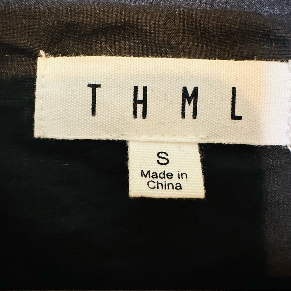 THML Women's Jacket Quilted Floral Embroidered Velvet Black Full Zip Size Small - Picture 5 of 6